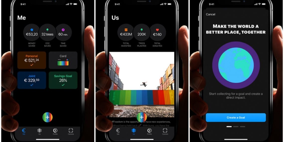 Bunq promises to combine banking and eco-friendly actions in the same user interface